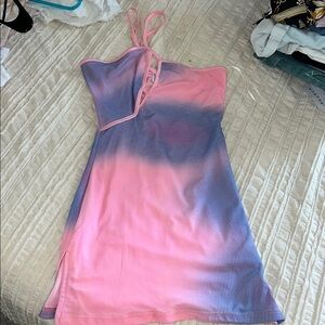 Princess Polly Pink and Blue Mini Dress